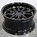 Aodhan DS-07 Custom Wheel - 19x9.5, 22 Offset, 5x114.3 Bolt Pattern, 73.1mm Hub - Gloss Black with Gold Rivets Rim