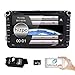 Produktbild Hizpo Car Radio for Volkswagen/Skoda/Seat/Moniceiver/Naviceiver with GPS Navigation/Bluetooth Hands-Free Function 8 Inch Touchscreen/DVD/CD Player USB and SD/2 DIN Double Din Standard Size