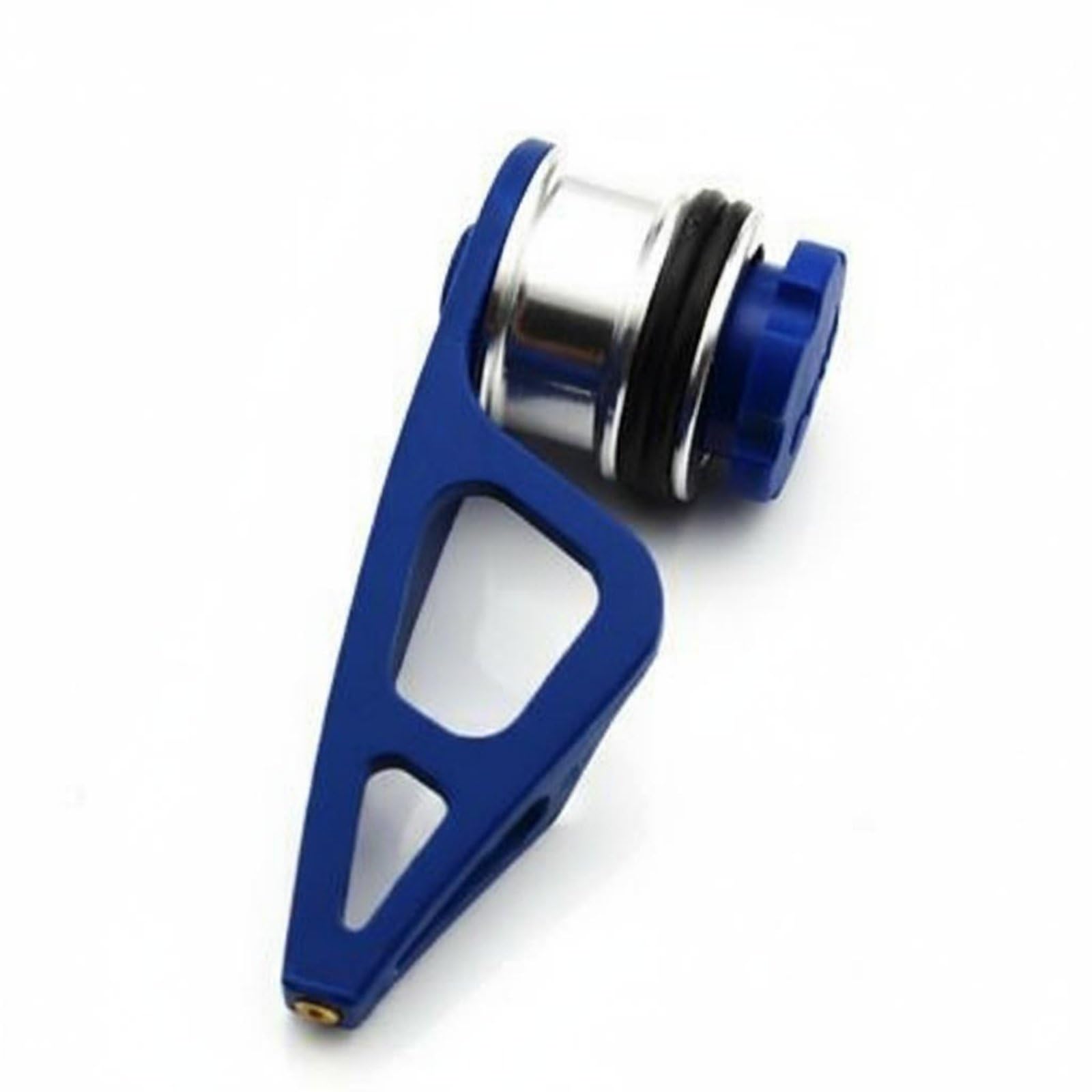 Fishing Line Tying Device Angelschnur Knotenwerkzeug Knotenbinder Schnurverbinder mit Metallspule für Reibungsarmes Durchlaufen der Ringe Und Maximale, Blau+Silber, 33G