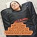 ONERVA™ Infrared Sauna Blanket Set - Your Personal Detox and Relaxation Sauna in a Portable 71x63 inch Plush Thermal Blanket for Home Sauna Therapy (Ultra Light Oxford Zen Blanket with Arm Holes)