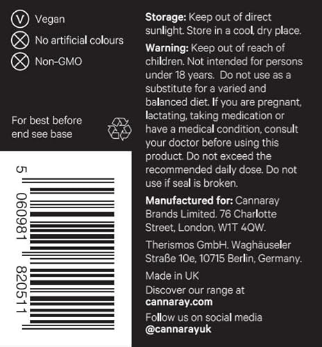 Cannaray Turmeric Capsules 1200Mg With Added Ashwagandha, Ginger And Black Pepper To Support Joint & Bone Health - 7