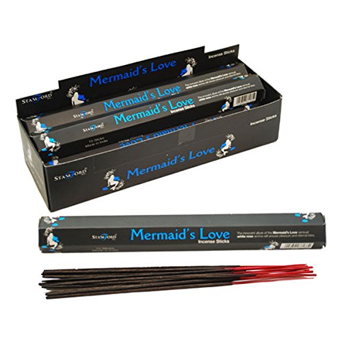Giftbrit (Pack Of 6 X 15 Sticks) Stamford Mermaid’s Love Flavour Incense Sticks-Natural Compound Aromatic Fragrance-Ideal For Meditation, Spiritual Healing, Prayers, Positivity, Aromatherapy Gift Set #TOP1