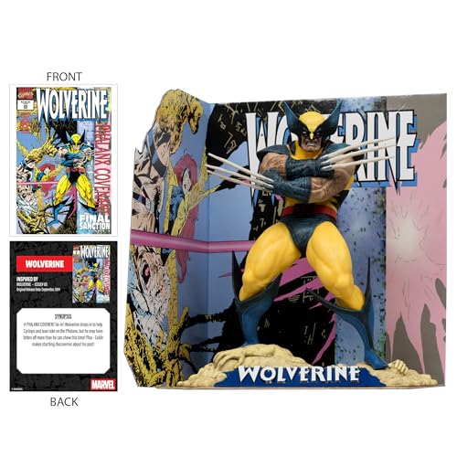 McFarlane Marvel Wolverine 1:10th Scale Collectible with Scene (Wolverine #85) Toys, Multicolor, 7.59 inches - Image 4