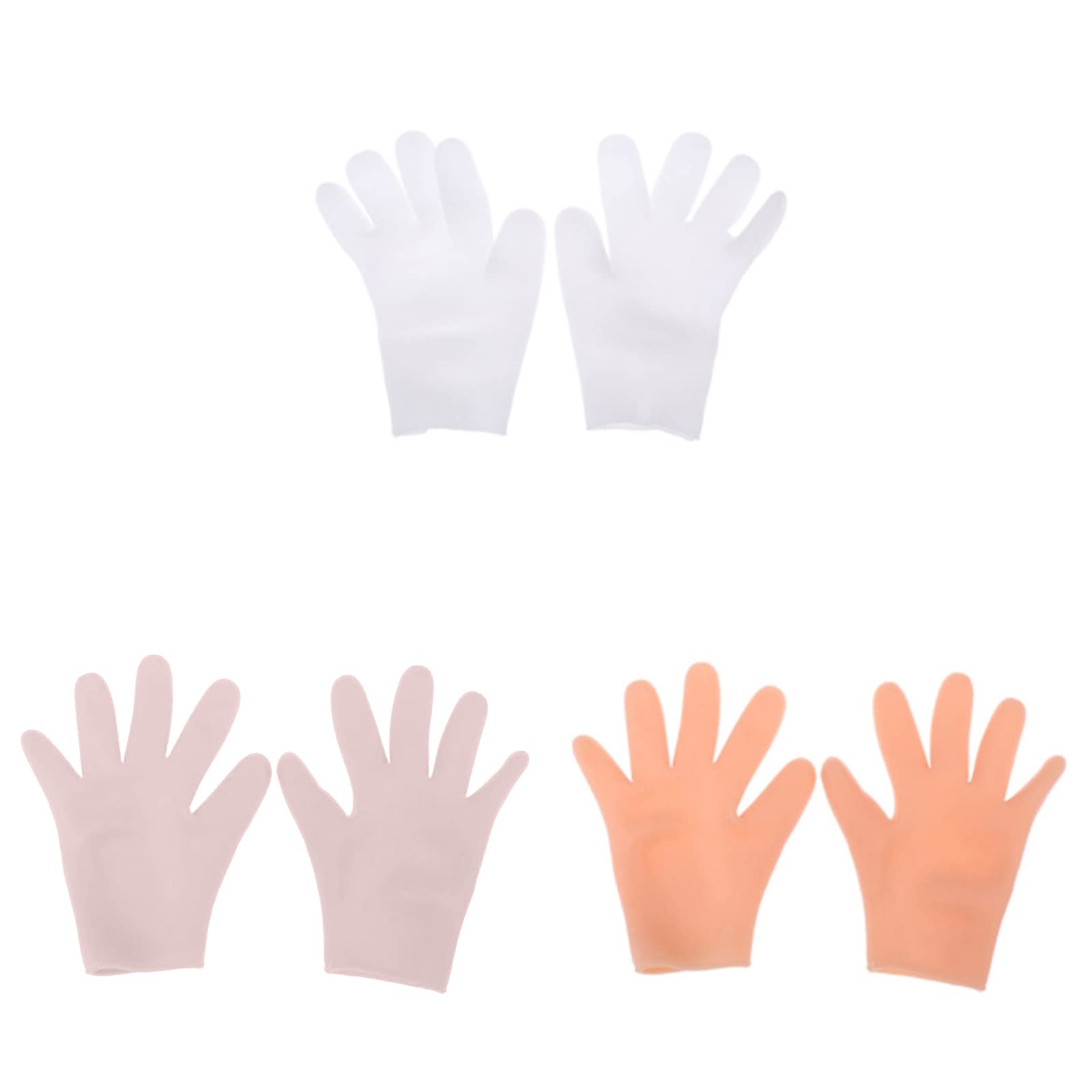 Vsilay White Mitten Crystal Epoxy Casting Gloves Silicone Gloves For Epoxy Resin Casting Work Reusable Mitten Gloves Hands Protect