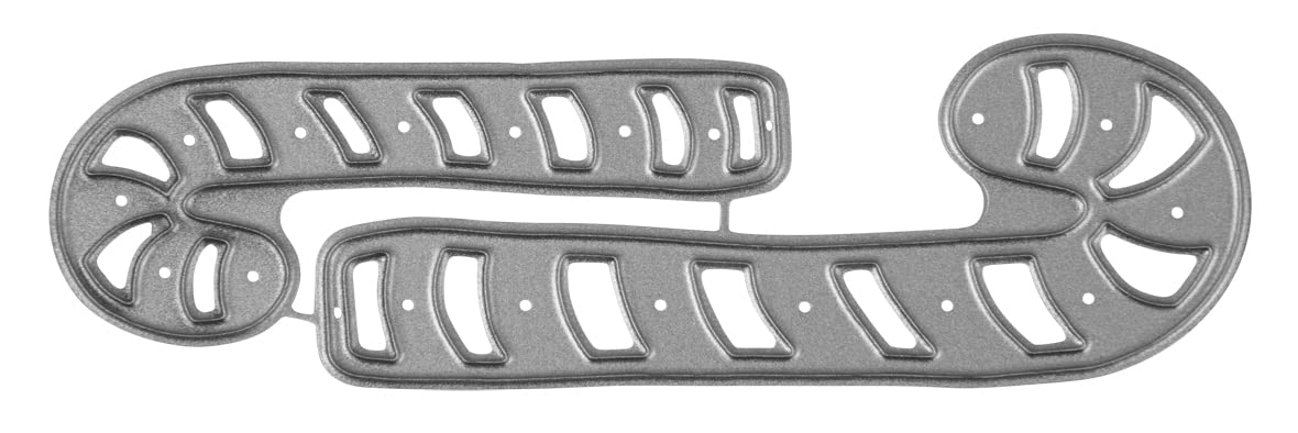 Rayher Set of Two Metal Cutting Dies with Candy Cane Design , Paper Craft Die for Card Making and Scrapbooking, 2-2.6cm x 5.7-7.7cm silver, steel, 50271000