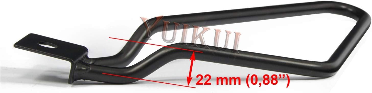 Motorcycle Saddlebag Brackets Support Bar Luggage Navigator Mount Compatible with Harley Davidson Dyna/Low Rider Wide Glide Super Glide Street bob