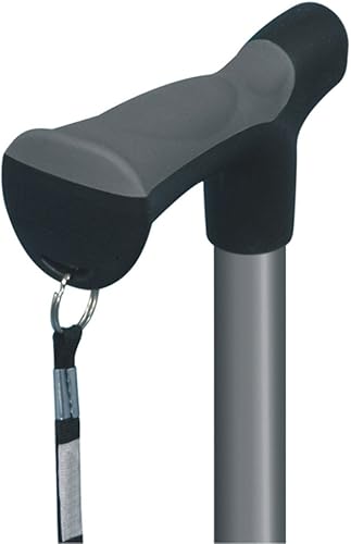 Miniatura 3 de Hugo Mobility 731-492 Bastón plegable ajustable con correa reflectante, color humo