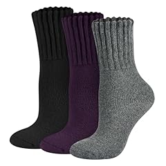 3 Pairs, Black+dark Grey+purple