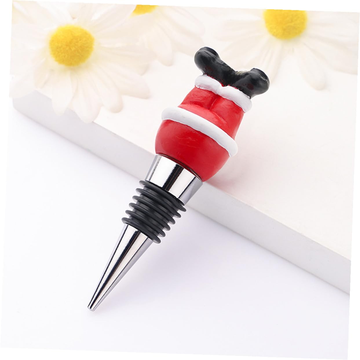 VALICLUD 9 Piezas Tapones para Botellas de Vino con Diseño Navideño Decorativas para Sellar y Conservar Vino Regalo para Fiestas y Reuniones