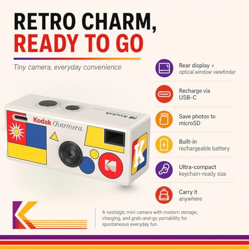 Kodak Charmera Key Chain Digital Camera Bundle - image 5