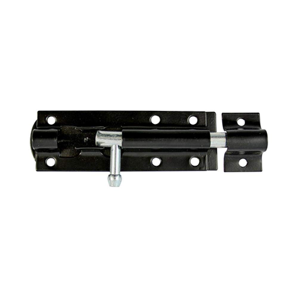 Timco - Straight Tower Bolt - Black (Size 8"" - 1 Each)