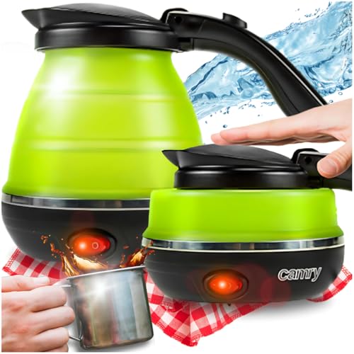 ADLER Camry Silikon-Reise-Wasserkocher 0,5 l, faltbares Design, 750 W Leistung, Weiß ADLER Camry Silikon-Reise-Wasserkocher 0,5 l, faltbares Design, 750 W Leistung, Weiß