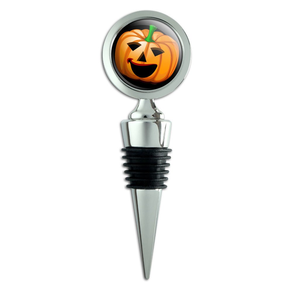 Jack O' Lantern Pumpkin Halloween Wine Bottle Stopper