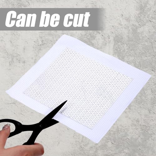 HJZHII 15 Pack Drywall Repair Kit, Aluminum Wall Repair Patch Kit 4/6/8 inch Drywall Hole Repairs Patch Plaster Sheetrock Repairs Patching Kits with Scraper and Sandpaper Dry Wall RepairTool