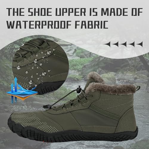 Hiking Footwear Barefoot Womens Barefoot Boots Men Winter Footwear Barefoot Shoes Trail Walking Running Shoes Slip On Waterproof Unisex2