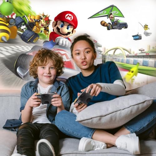 Image of KIWITATA Wireless N64 Controller for Switch Games, 2.4GHZ Wireless N64 Remote Game Pad Joystick Controller Compatible with N64 Console, Switch /Switch Lite /Switch OLED, MAC, PC Windows 7,8,10,11 Black