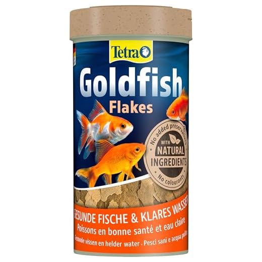 Tetra Goldfish Flakes - Alimento para todos los peces dorados y otros peces de agua fría, 250 ml