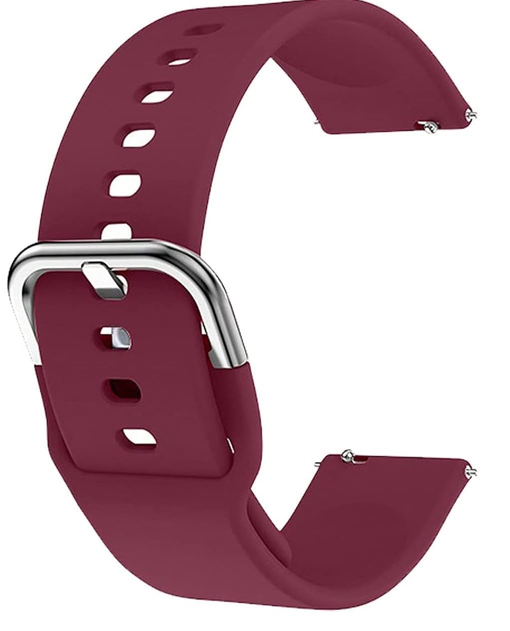 INEFABLE 20mm SmartWatch Strap Compatible with Amazfit GTS 2 Mini, Amazfit Bip/Bip U/Pro/Lite, Bip S, Amazfit GTS/ 2/2e, Samsung Galaxy Watch 4/ Watch 5 for All 20mm Watches - Pack of 1 (Wine)-image-35