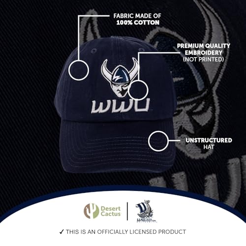 Gorra bordada con visera azul ajustable estilo western miniatura 4