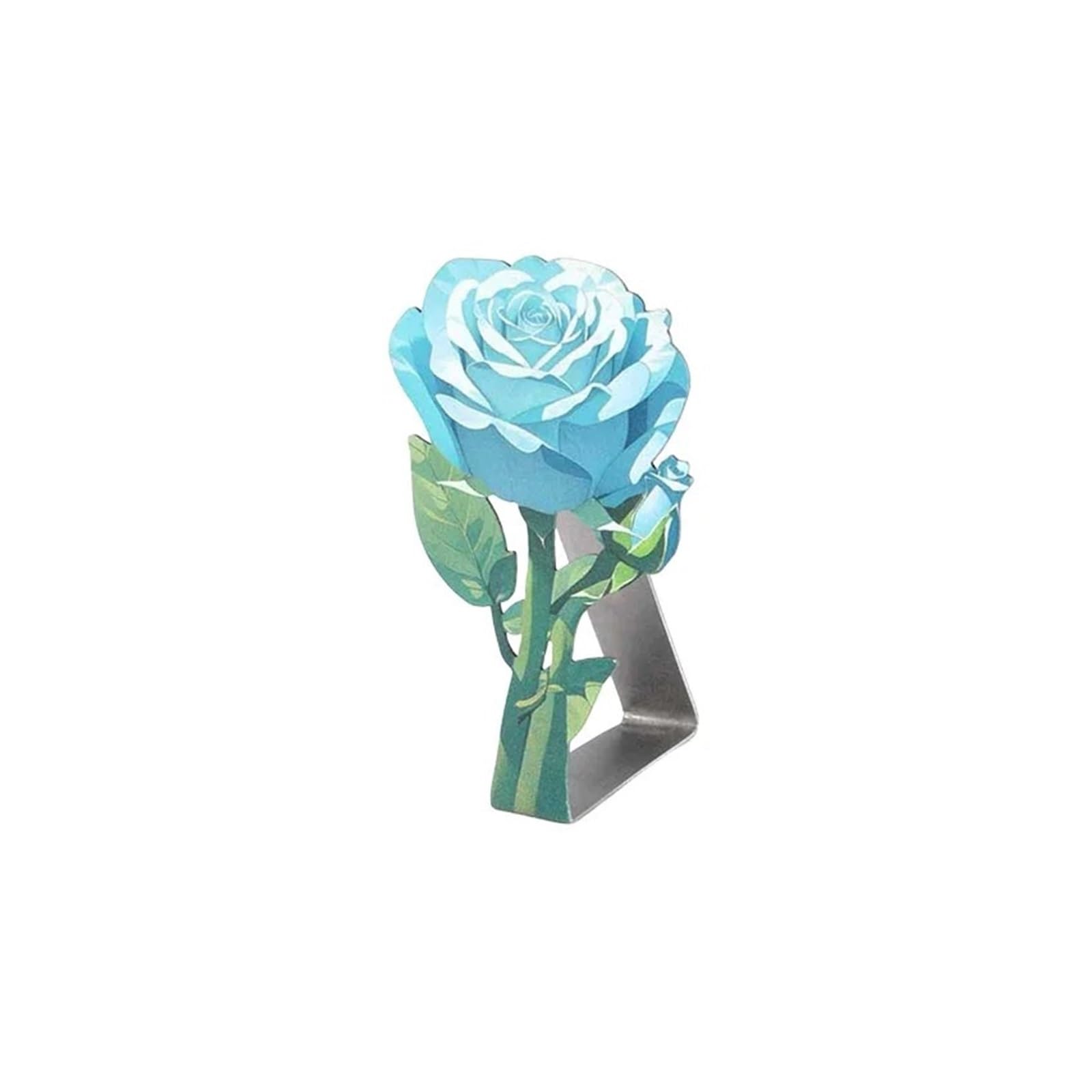 Tischdeckenklammern Modern Stainless Steel Tablecloth Clip Rose Pattern Outdoor Camping Picnic Fixing Tool Decorative