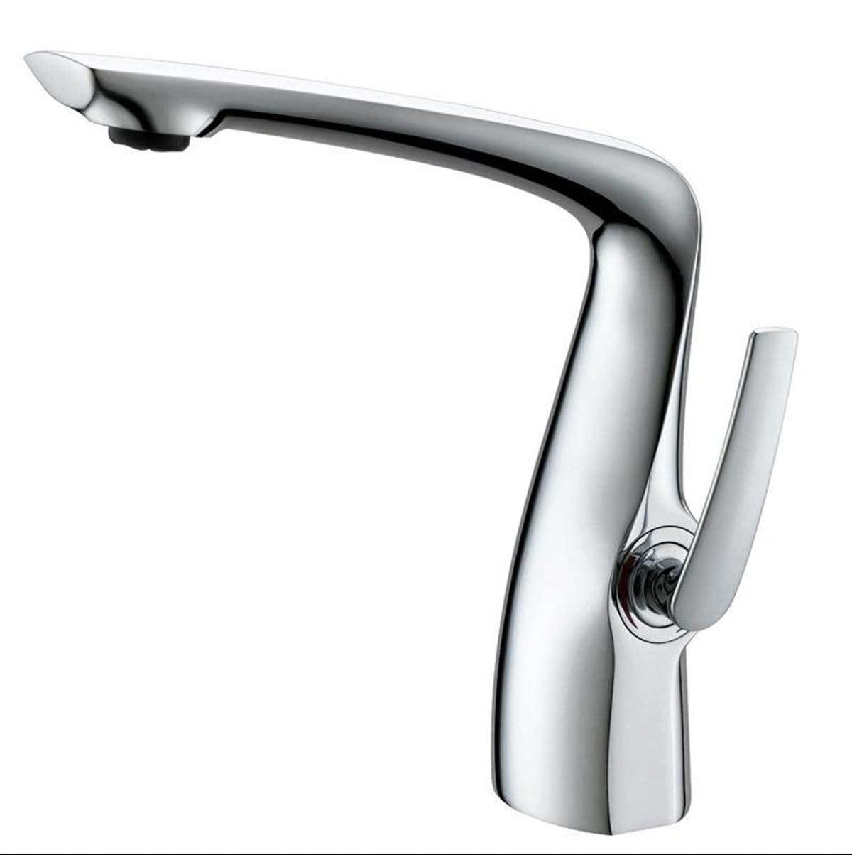 Grifo de baño de latón,Grifo de lavabo moderno,Mezclador de baño monomando,Cartucho cerámico,Espumador de ahorro de agua (cromo)