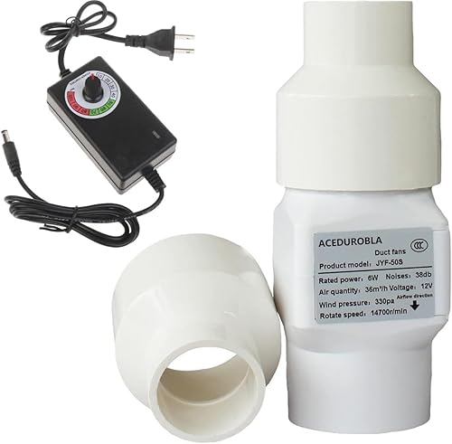 Ventilador de conducto en línea de 1 pulgada y 2 pulgadas, ventilador de ventilación para interiores, ventilador de ventilación para invernadero,