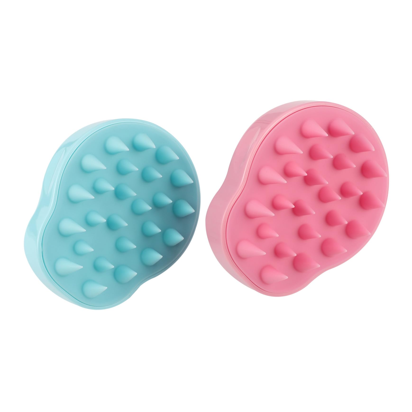 Cepillo de Silicona para Estimular Crecimiento 2piezas Cuero Cabelludo y Cuidado del Cabello Masaje Profundo y Limpieza Suave