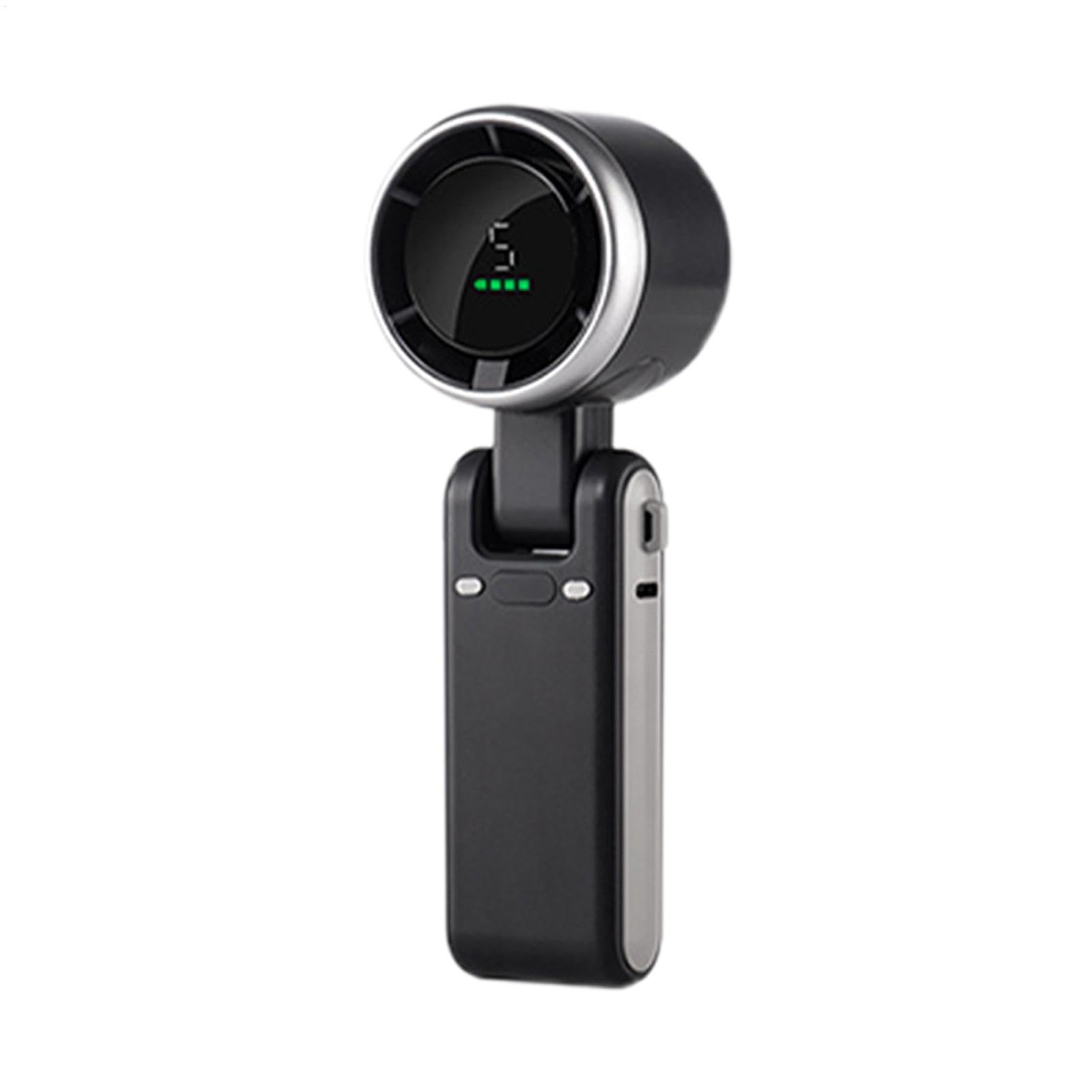 Ventilateur à main rechargeable contre la chaleur au bureau avec affichage numérique pratique