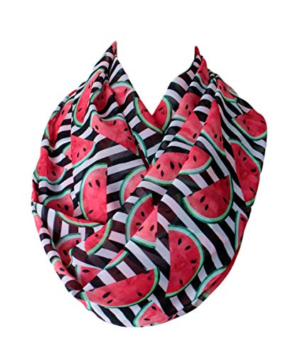 Etwoa Watermelon Pieces Pattern Infinity Circle Scarf