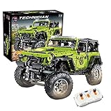 Foxcm Técnica todoterreno para Jeep Wrangler Technic 4x4 Off-Roader con mando a distancia y 4 motores, 2340 bloques de sujeción, compatible con Lego