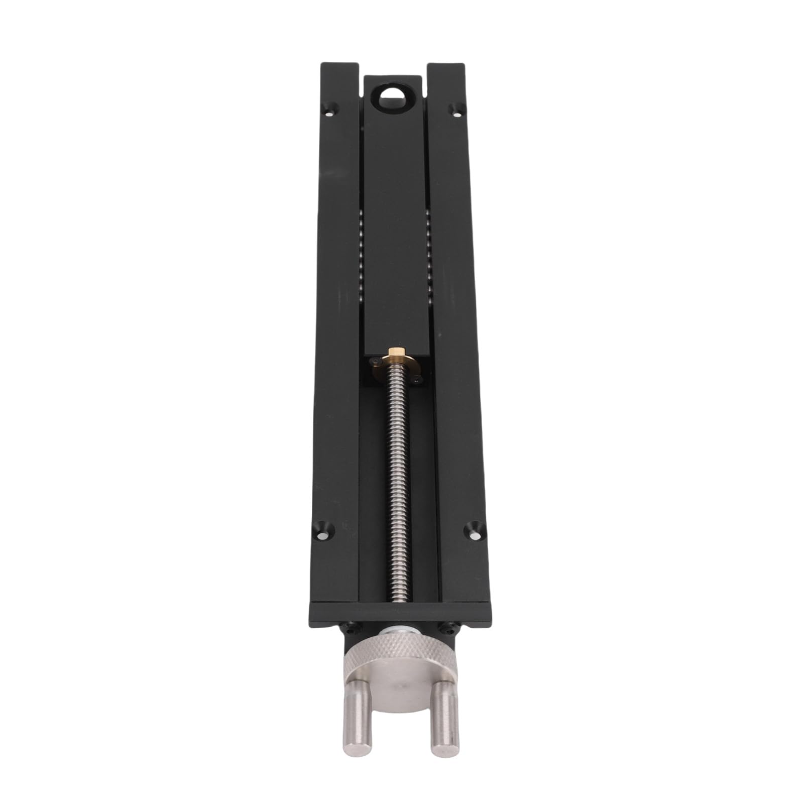 Naroote Morsa da Banco Morsa a Coda per Lavorazione del Legno, Asta a Vite in Lega di Alluminio in Acciaio Inossidabile con Corsa da 110 Mm con Manovella, per Serraggio di Foratura per la