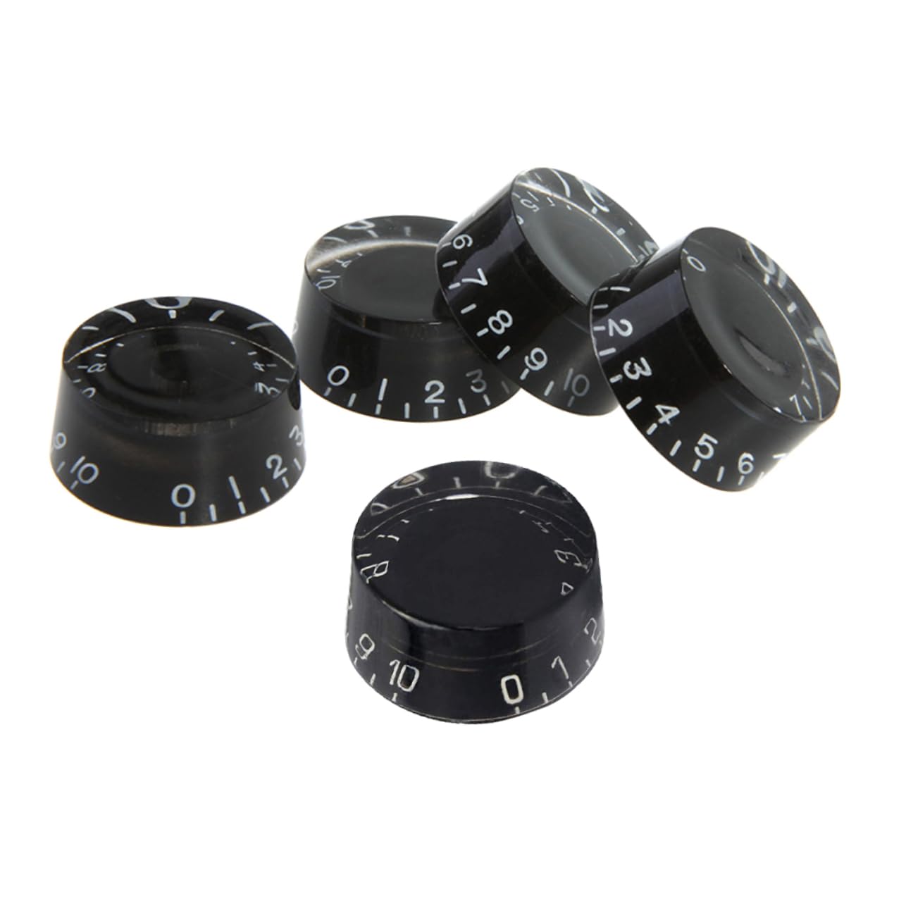 BESPORTBLE 5Pcs Black Electric Guitar Control Knobs Volume Tone Replacement Parts Durable and Sturdy Design for Enhanced Performance for Electric Guitar and Bass Use