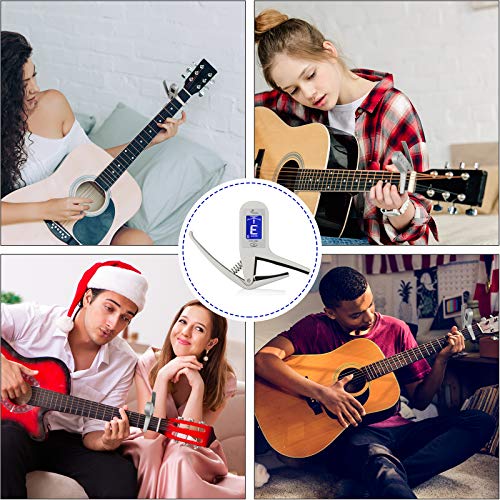 Tuner Capo 2-In-1 With Lcd Display Guitar Tuner Capo Combination, Bass Tuner And Capo For Automatic Guitar #TOP3