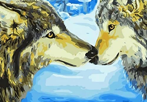 Peinture au diamant 5D loup pour créer une toile scintillante