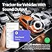 Owfeel Mini Portable GPS Tracker for Vehicles, Global Tracking, Undetectable GPS Car Tracker, No Monthly Fee/No SIM Card, Tracker Device for Kids, Dogs, Cars, Elderly, Compatible with iOS & Android