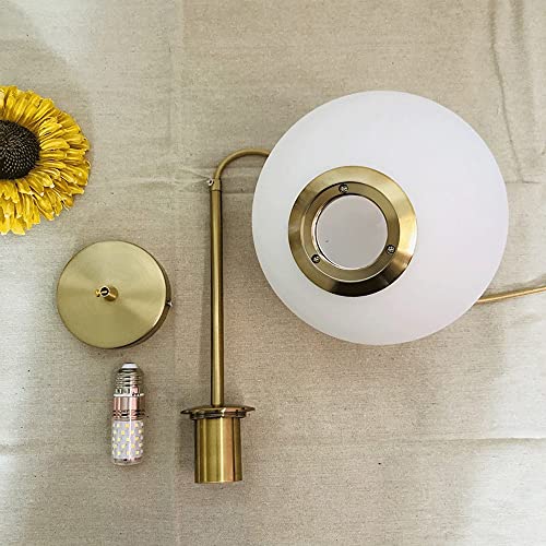 Lámpara de techo de cristal que elimina sombras oscuras con base E27 6