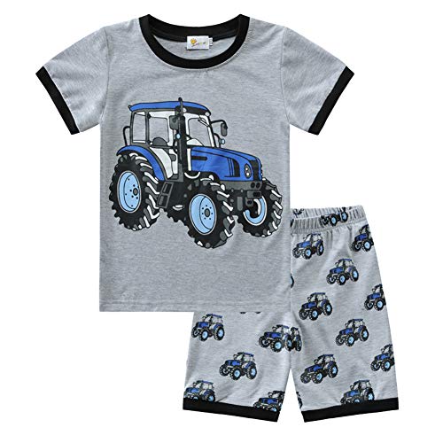 Jungen Schlafanzug Kurzarm Kinder Junge Raumfahrt Auto Bagger Dinosaurier Kleinkind Pyjamas Nachtwäsche Zweiteiliger Schlafanzug 92 98 104 110 116 122 Cover