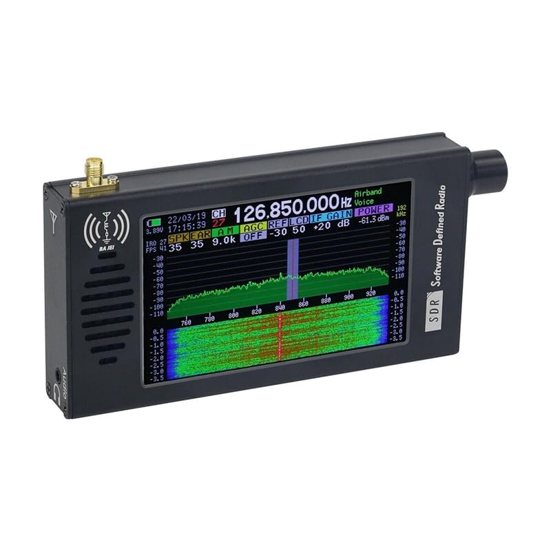 KJDEYT SDR-101 Aluminium Alloy Digital Radio SDR DSP Digital Demodulation CW/AM/SSB/FM/WFM Radio Receiver