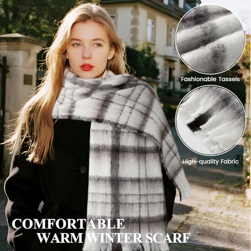 Winter Scarf for Women in Winter, Mohair Vintage Scarf for Women and Men, Long Pashmina Shawl and Wrap3