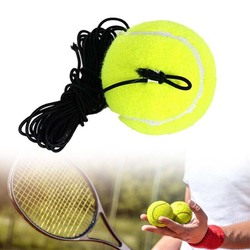 WEISIPU 3 Pack Tennis Training Swingball Tennis Trainer Replacement Ball Tether Adjustable Rope String Practice Training Sport Tool