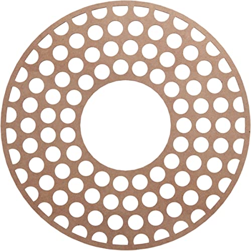 Ekena Millwork 32"OD x 11 5/8"ID x 3/8"T Fink Wood Fretwork Pierced Ceiling Medallion, Wood (Paint Grade)