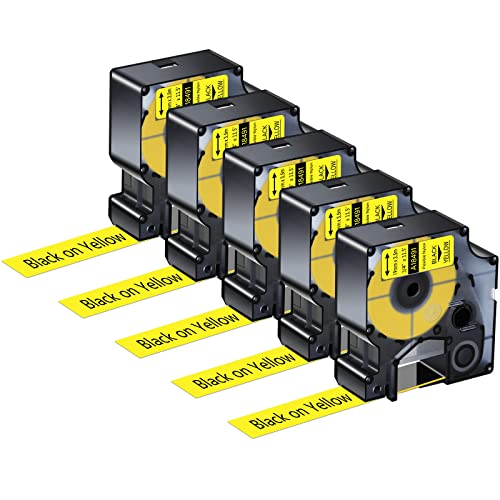 Ruban flexible 19mm Dymo Rhino 18491 pour étiquettes qui ne se décollent plus