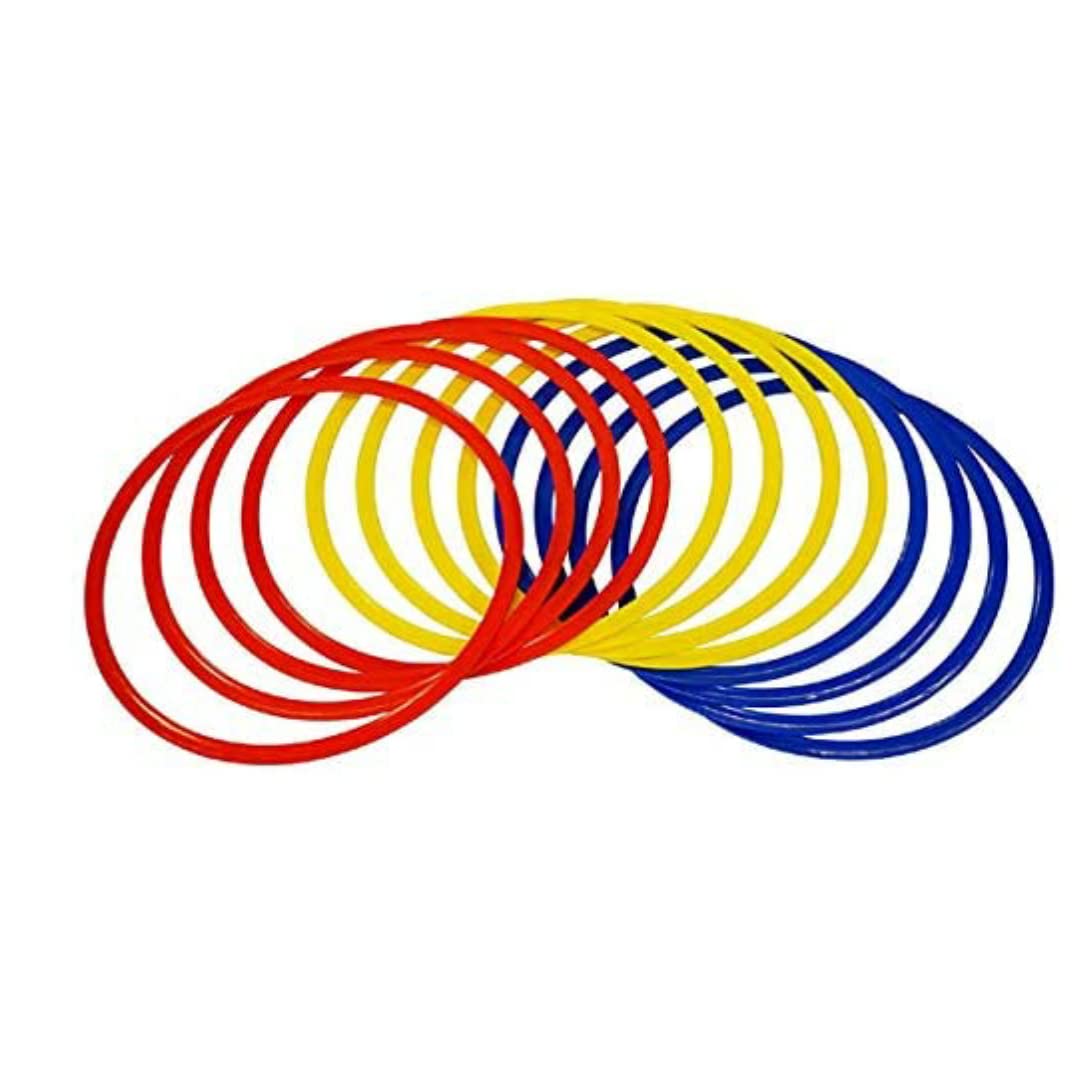 Agility Flat Ring for Speed Training Sports, Fitness and Gymnastics (24 inch, Pack of 12)-image-5