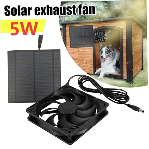 Ventilador solar para casa de perro y gallinero extractor de aire exterior 7