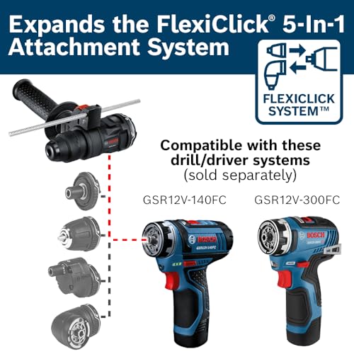 Image of BOSCH GSR12V-140FCB22 12V Max Drill /Driver with 5-In-1 FlexiClick System and (2) 2.0 Ah Batteries