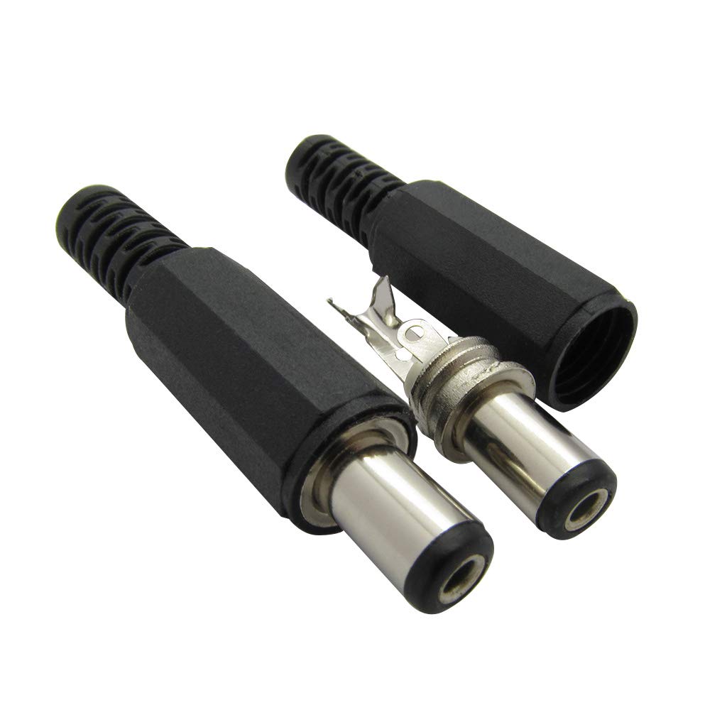 10 Connettori Alimentazione CC 12V 3A - Spine Maschio/femmina Per Montaggio A Pannello