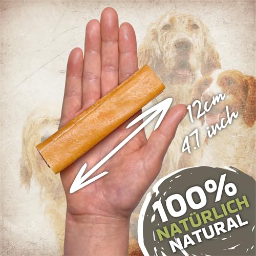 Kroketten aus Schweinehaut für Hunde | 10 Stück | natürlicher Kausnack aus 100% Schwein | knusprig & leicht verdaulich | gesunde Belohnung ohne Zusatzstoffe