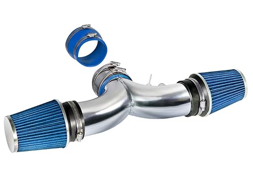 caprice air intake - Rtunes Racing Short Ram Air Intake Kit + Filter Combo BLUE Compatible For 94-96 Impala SS / 94-96 Caprice 4.3L/5.7L V8 Dual (with 2 Filters) …