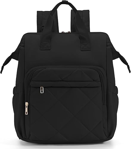 CEI-CEI Mochila para pañales acolchada para niñas y niños, con bolsillos aislados, resistente al agua, mochila de viaje para pañales para mamá y