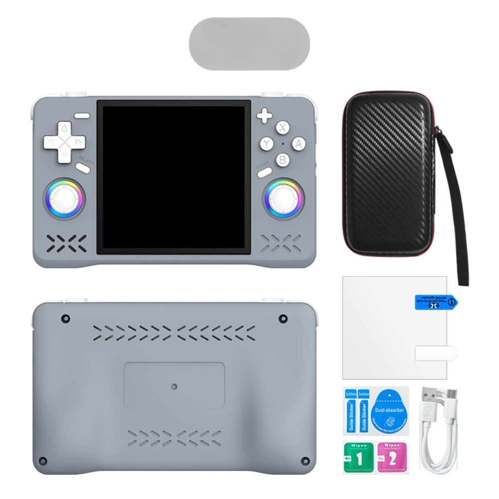 XF40H Console di gioco portatile, console di gioco retrò con schermo HD IPS da 4 pollici, giochi classici precaricati con oltre 30 emulatori, Linux open source, Wi-Fi integrato per multiplayer online